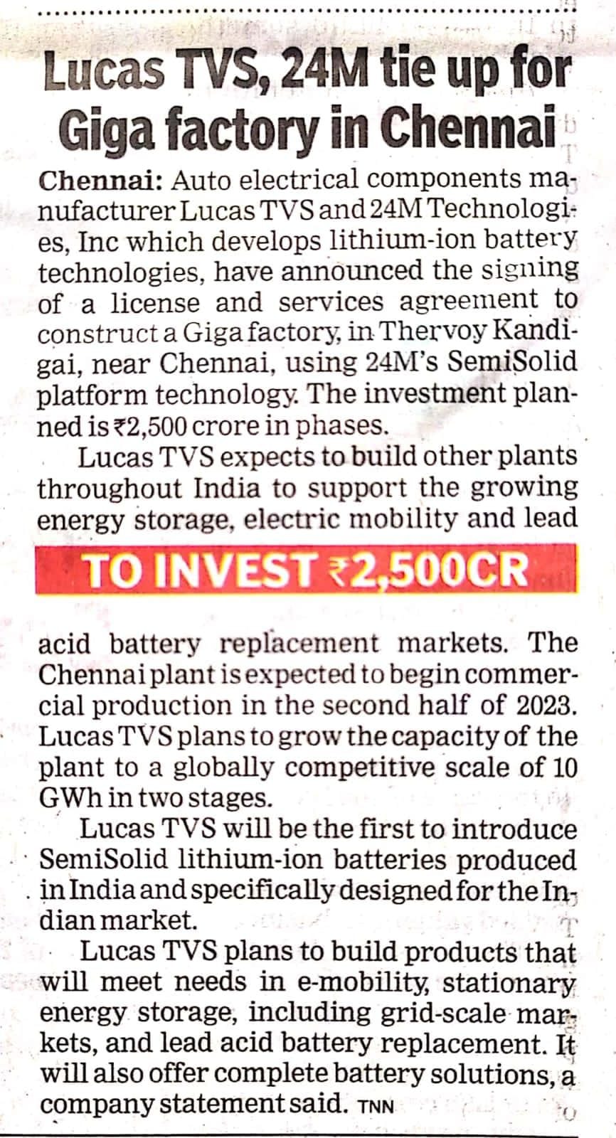 Lucas TVS receives accolades for India's Best Workplace in auto industry -  Manufacturing Today India